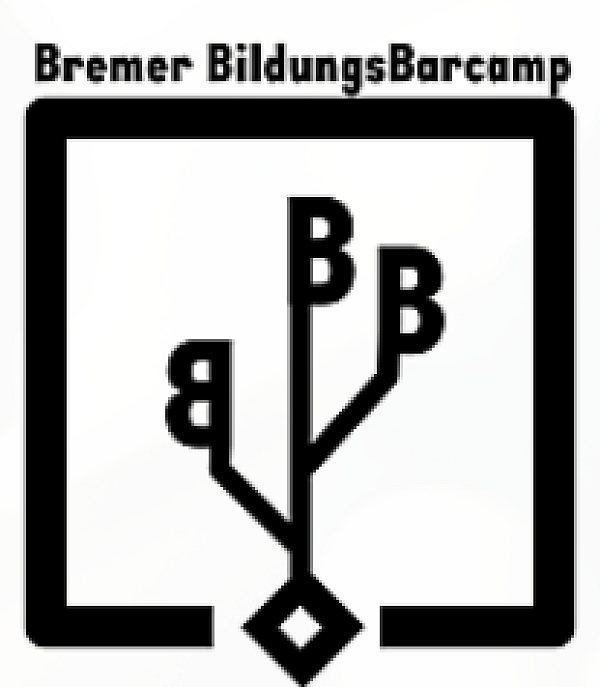 Logo des Bremer Bildungsbarcamps: der Bremer Schlüssel in verzweigter Form 